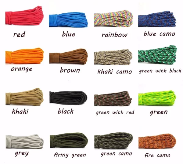 colors of paracord at primalrizz