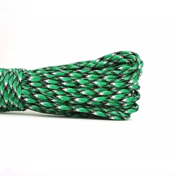 green with black paracord lanyard 7 strands