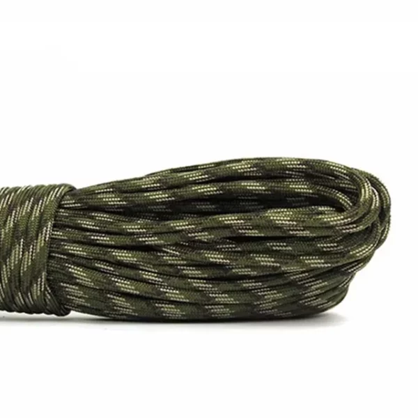 green camo paracord lanyard 7 strands